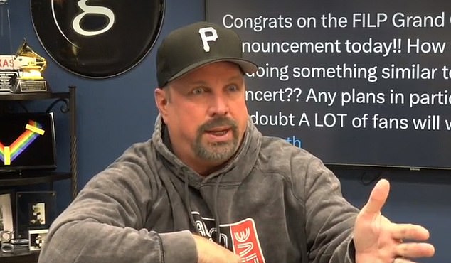 Brooks says he was impressed when he saw Kelce's rendition of the song and has invited him to sing it at his bar's opening on March 7.