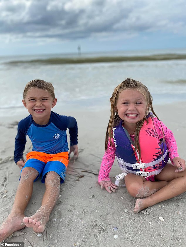 The siblings' parents often posted photos of them having fun at the beach