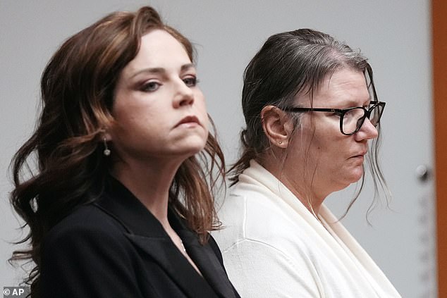 Jennifer Crumbley (right, with her attorney Shannon Smith) looked stunned as the jury read the guilty verdict, becoming the first parent ever convicted of their child's school shooting