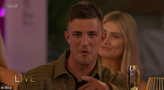 It comes after Mitch told host Maya Jama during the finale that he's 'trying to get back' with the Blackpool ex after dumping her to get back on the show