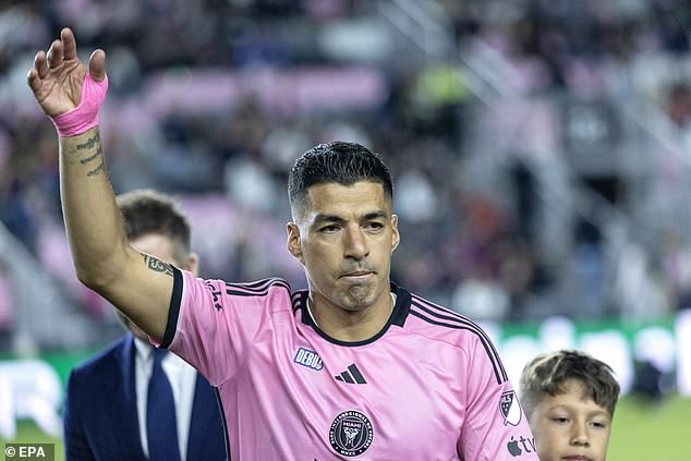 Forward Luis Suarez had a quiet evening in his MLS debut in front of the crowd in Fort Lauderdale