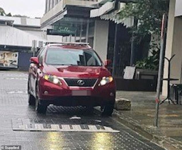 The mother was fined $302 in the post five weeks later, but when she contacted Revenue NSW with details of why she was parked in the exclusion zone (pictured), they told her it was not a 'medical emergency'.