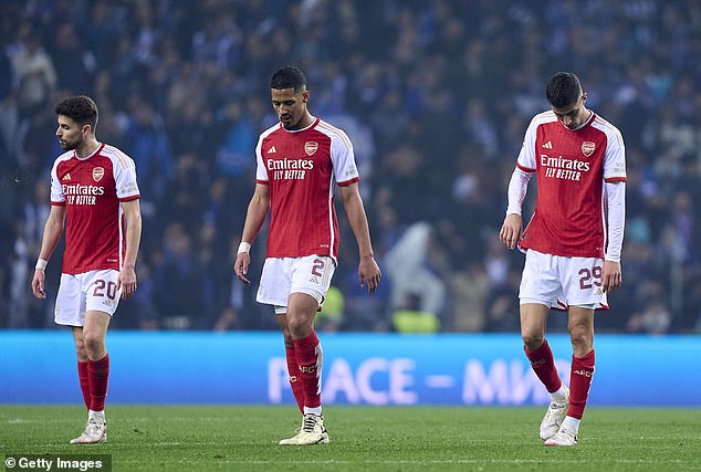 The Gunners appeared to struggle against Porto's experience as the home side kicked, nibbled and upset the visitors to secure victory