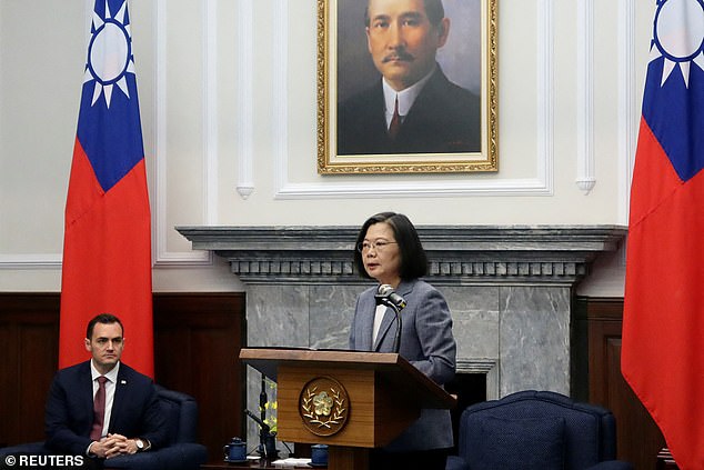 Earlier, President Tsai welcomed US lawmakers and said the visit demonstrated 