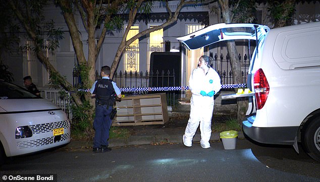 Police have launched an intensive investigation in the area surrounding the house on Brown St, Paddington (pictured), with neighbors questioned for possible clues