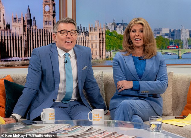 Kate joked: 'We're all going to do that tomorrow.  We've lost him at Good Morning Britain.'