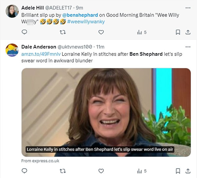 1708596096 104 Ben Shephard leaves fans in hysterics with inappropriate on air