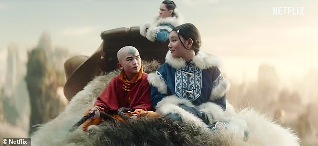 Originally a Nickelodeon cartoon that ran from 2005 to 2008, this Netflix adaptation is the second live-action remake of Avatar: The Last Airbender (pictured: Aang, Katara (right) and Sokka