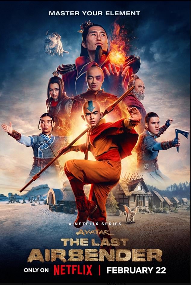 Netflix's new fantasy epic Avatar: The Last Airbender is embroiled in a 'woke' row after film chiefs toned down 'questionable' sexism in the live-action remake of the beloved animated classic