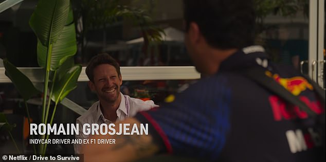 Romain Grosjean was seen trying to persuade Ricciardo to join IndyCar