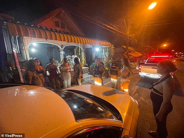 Police said that during the party two of the sex workers were asked to leave and the group then paid the remaining sex worker only 2,000 Baht (£44), which was half of the 4,000 Baht (£88) rate that would have been paid .  agreed