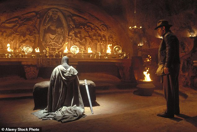 Harrison Ford as Indiana Jones discovers the Holy Grail in the 1989 film Indiana Jones and the Last Crusade