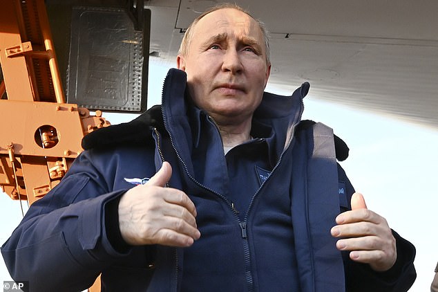 The homophobic family's decision to flee to Russia comes two years after Vladimir Putin (pictured) passed one of the strongest anti-LGBT laws to date, effectively banning any public display of support for homosexuals.