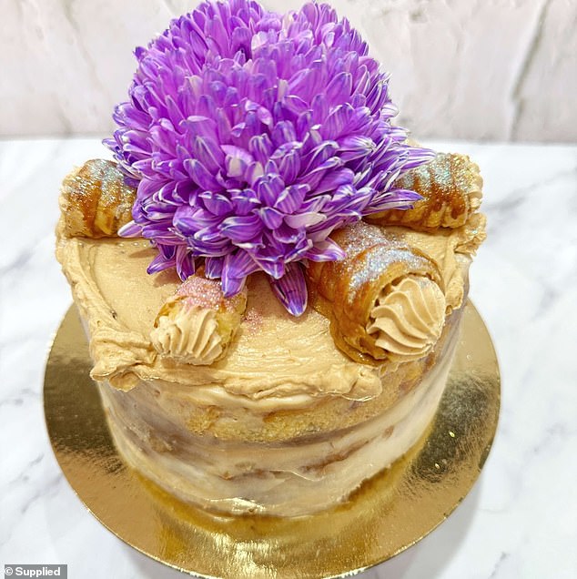 Founder and baker Gabriela Oporto, who has baked cakes for the likes of Ed Sheeran and Harry Styles, has revealed the intricate details behind the specially designed cake (pictured)