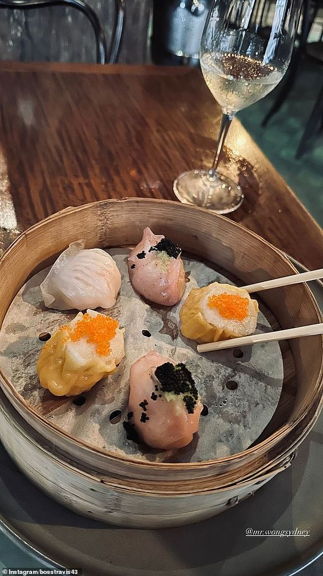 Ross gave insight into his day of solo sightseeing as he shared a photo of himself having lunch at Mr.  Wong on Bridge Lane, where he feasted on delicious dumplings