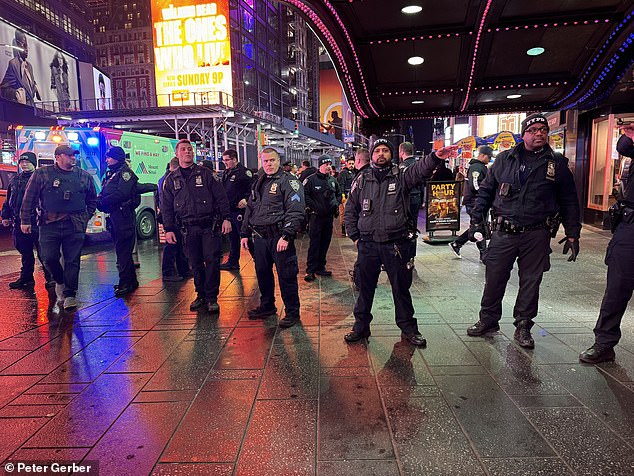 Officers turned passersby away from the scene of the fighting