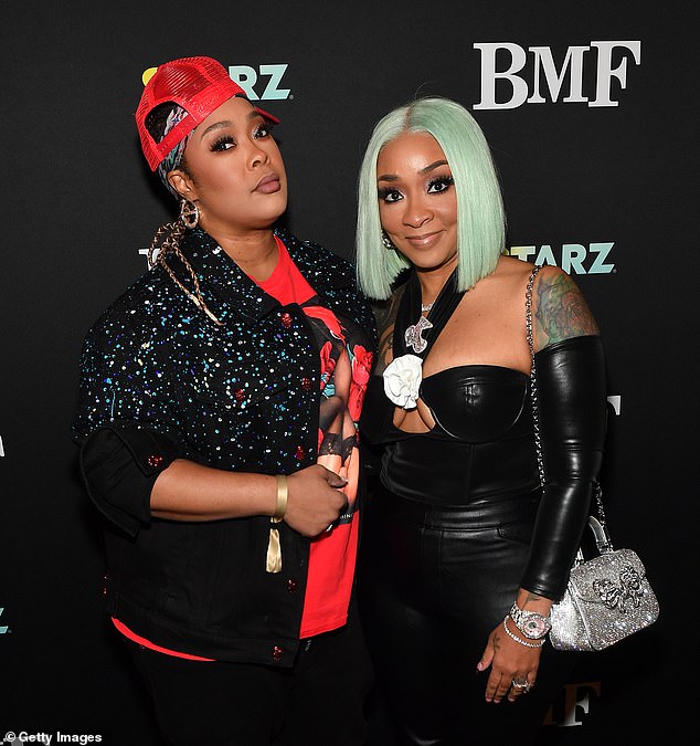 Da Brat and Jesseca Harris-Dupart attend BMF's exclusive screening