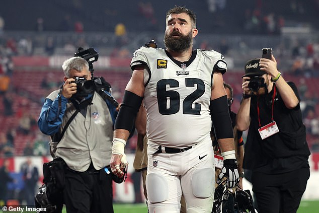 Her husband, Eagles center Jason Kelce, is currently debating whether to retire