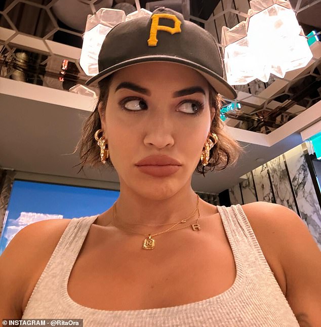 The star also shared a close-up selfie, giving her more than 16 million followers a better view of her beautiful gold chains, etched with her initial