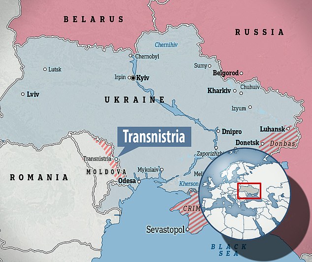 Transnistria is a landlocked strip along the Dniester River, sandwiched between Moldova and Ukraine