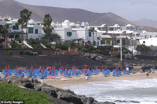 The unnamed woman was rushed to hospital in a 'critical' condition after being hit by the vehicle in the popular resort of Costa Teguise (File Image)