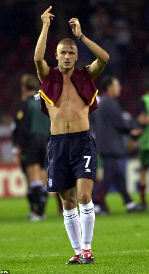 David made a famous finger gesture at the England fans after the team's 3-2 defeat to Portugal at the 2000 European Championship in the Netherlands