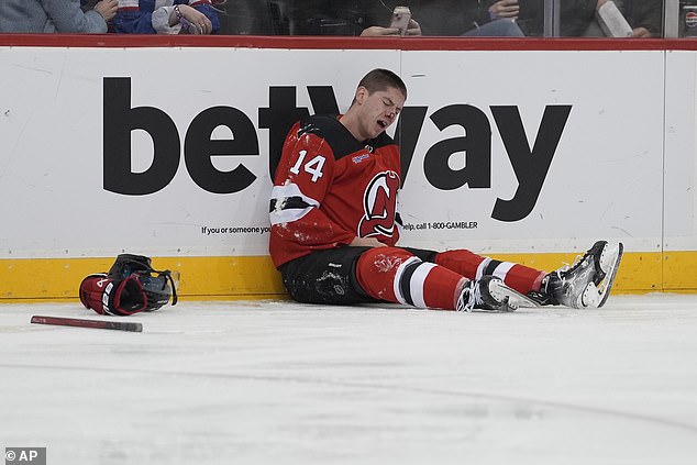 Bastian sat up and heard the end of the first period against the wall after a collision with Rempe