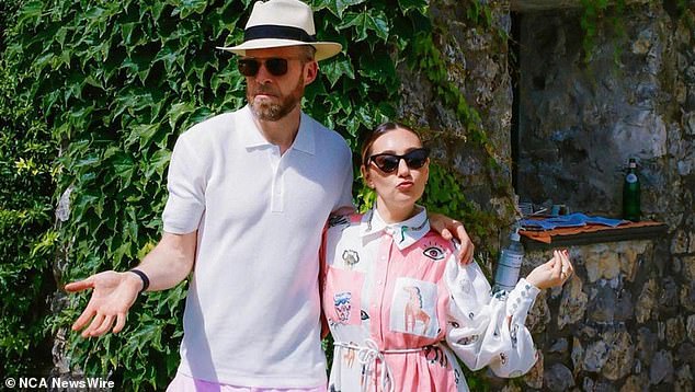 Zoe Foster Blake and husband Hamish Blake in Italy