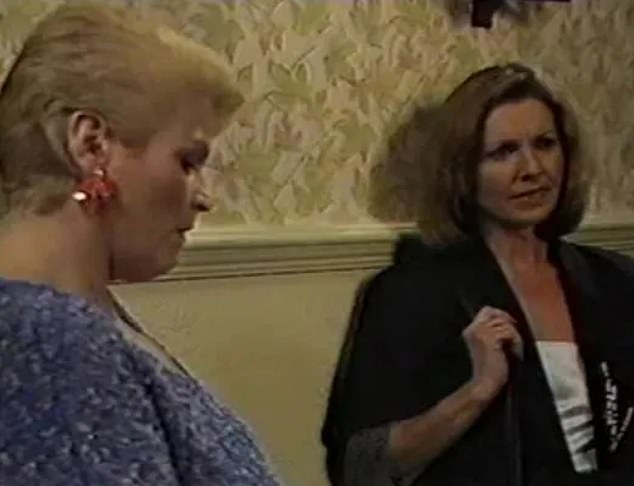 Pamela also enjoyed success with her roles in Doctor Who, EastEnders (pictured here with co-star Pam St. Clement, 81, in 1988) and US prison series The West Wing.