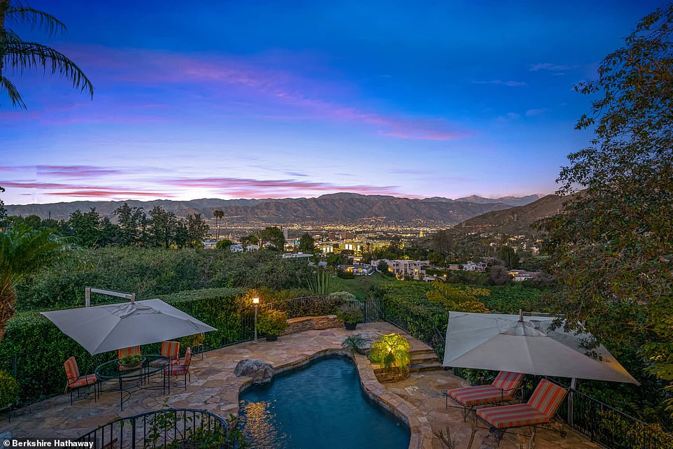 The Spanish-style residence is located in the tony Hollywood Hills