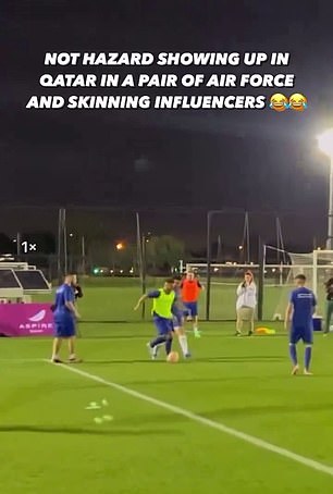 The former Chelsea star impressed his influencer teammates