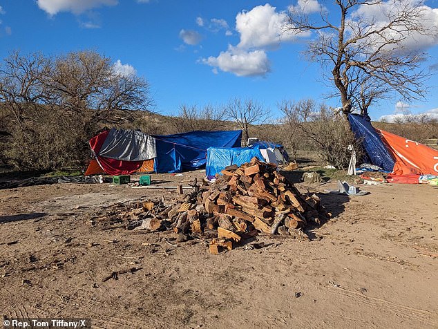 Tiffany said the migrants were transported to an encampment in the Coronado National Forest