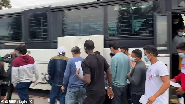 It comes the same day a bus full of migrants was dropped off on the streets of San Diego after being released from Border Patrol custody