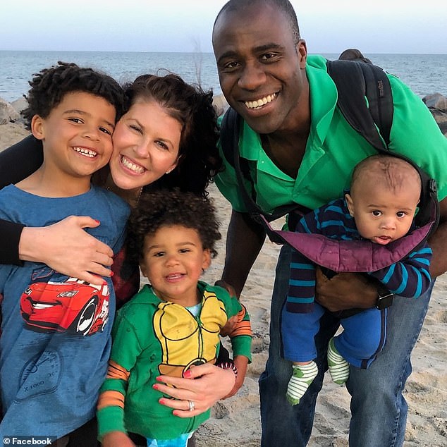 Dr.  Ladapo with his wife and three children