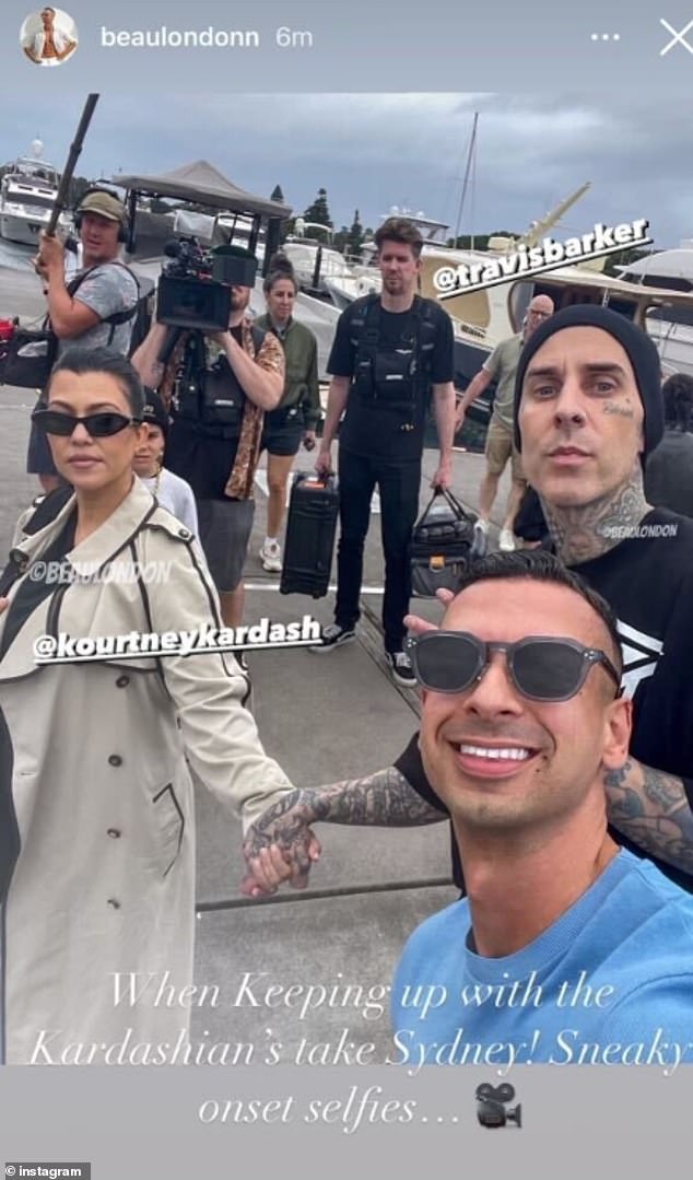Last week, Lamarre-Condon took selfies with stars and had her photo taken with Kourtney Kardashian and Travis Barker