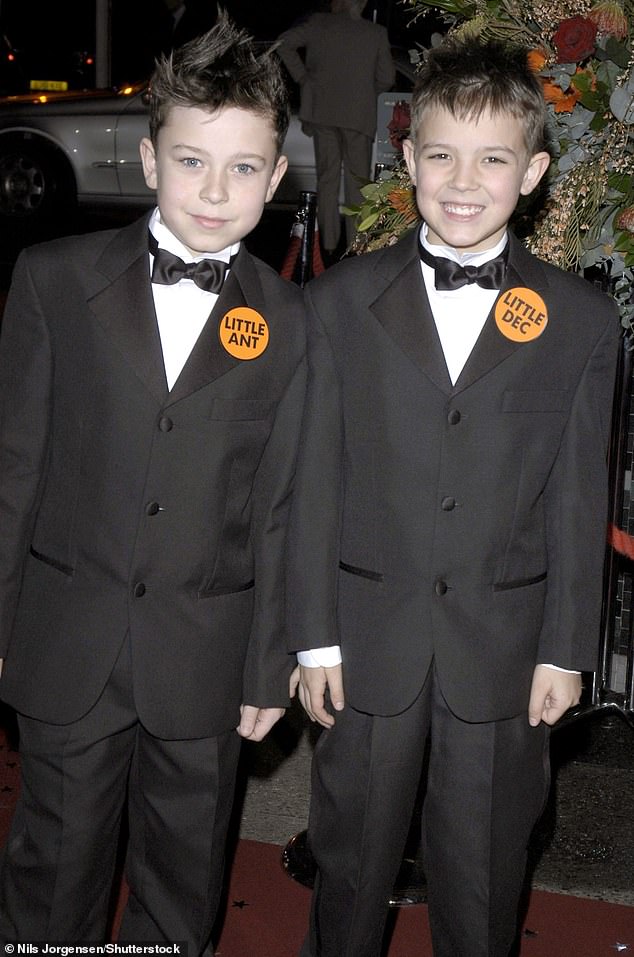 James Pallister (left) and Dylan McKenna-Redshaw were the first to play Little Ant and Dec in 2003