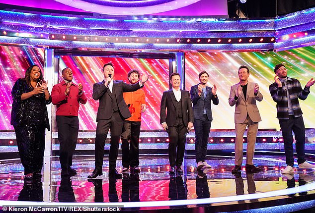 When Andi Peters appeared on a Saturday Night Takeaway segment last year, he drove viewers wild with his ripped, muscular physique (he could be second here, second from left)