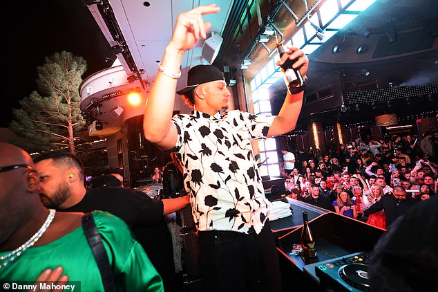 Super Bowl MVP Mahomes partied at Zouk after their win before heading to XS (photo)