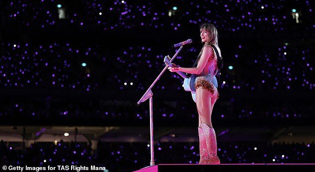 The 34-year-old superstar told the crowd at the Accor Stadium that she had made a big decision over the choices for the 'surprise song'.  Instead of choosing something different for each show, she started repeating some songs