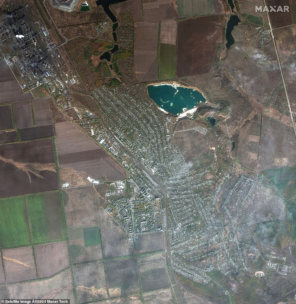 The eastern city of Avdiivka, Donetsk Oblast, on October 16, 2021 prior to the Russian military invasion of Ukraine