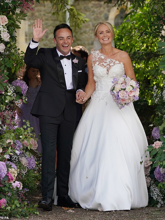 The award-winning presenting duo announced last year that they would be stepping back from the show following the 20 series milestone, with And and wife Anne-Marie Corbett set to have a baby (pictured at their 2021 wedding)