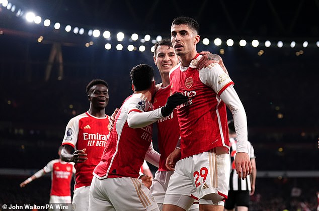 1708813050 177 Arsenal 4 1 Newcastle Rampant Gunners cut the gap to Liverpool