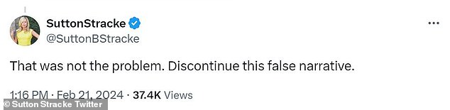 In response to a tweet insinuating that the socialite appeared to be showing signs of alcohol withdrawal, the mother of three quickly denied that her symptoms were caused by drinking or detoxing from booze.