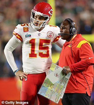 Bieniemy helped develop Patrick Mahomes in Kansas City