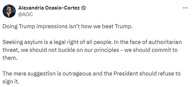 AOC said “impressions” of Trump are not the way to beat him in the 2024 election