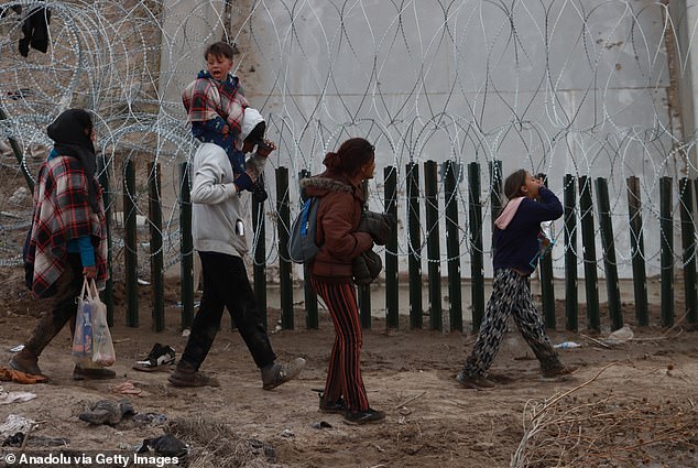 Migrants cross the border to be received and processed by Customs and Border Protection and have their asylum application assessed