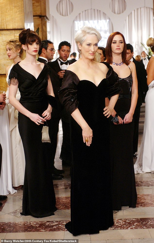 Anne will also reunite with her The Devil Wears Prada co-stars at the 2024 SAG Awards on Saturday, February 24;  Seen above in the 2006 film