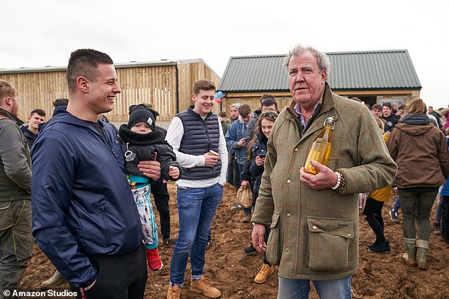 Clarkson claimed in his Sun column that he had no reason to fill in badger setts as he had already shot the animals (photo: a scene from Clarkson's Farm)