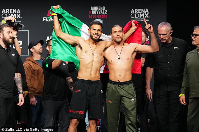 A rematch between featherweights Yair Rodriguez and Brian Ortega served as the co-headliner