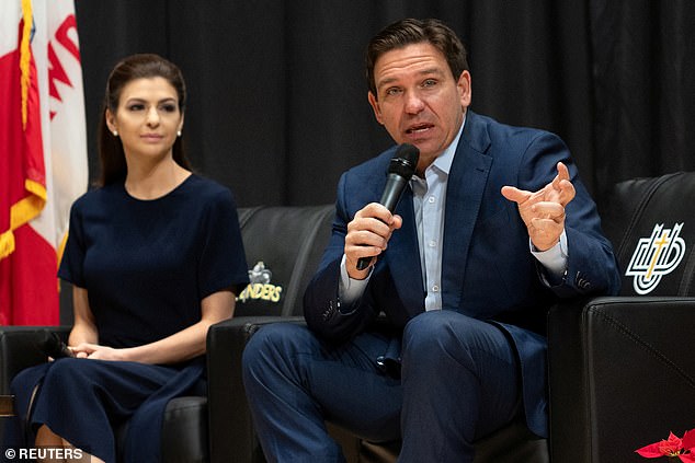 Casey DeSantis, wife of Florida Governor Ron DeSantis, welcomed the state's newest residents